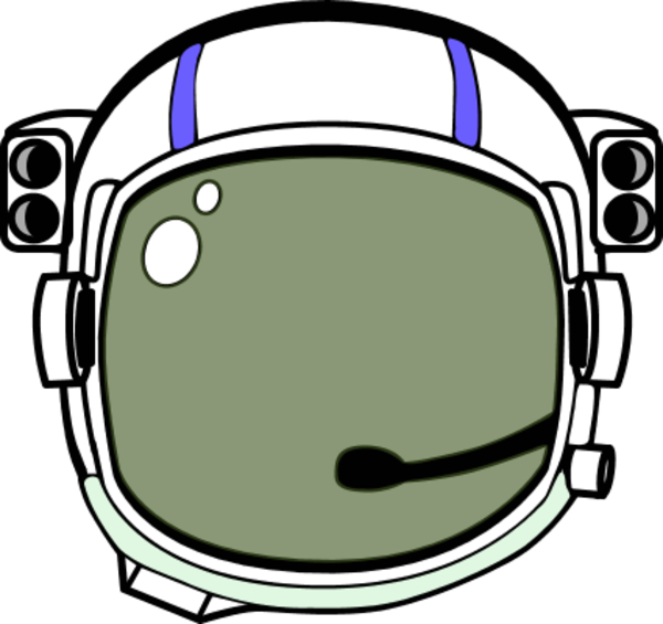 Hat Clipart Astronaut Pencil And In Color Head - Astronauts Helmet (600x565)