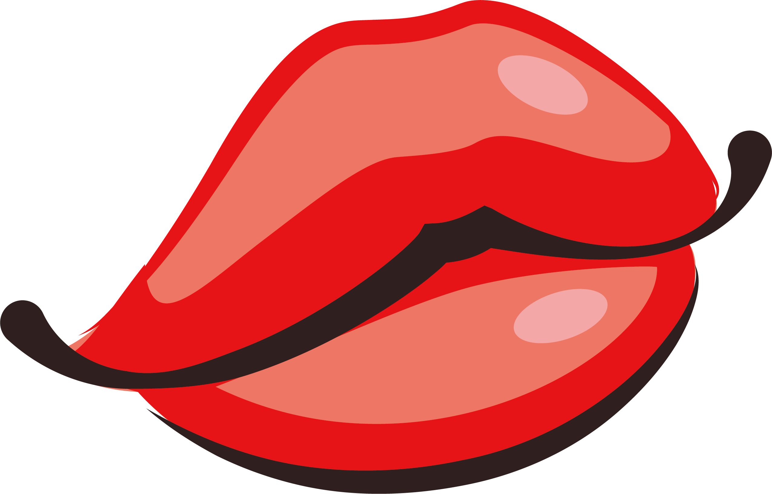 Kiss Cartoon Lip Clip Art - Lip (2549x1632)