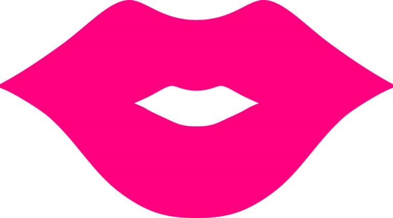 Kiss Lips Clipart Lips Pink Mouth Free Vector Graphic - Pink Lips Clipart (768x426)