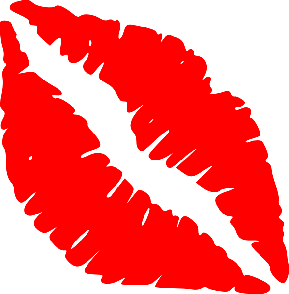 Pair Of Lips Clip Art (588x599)