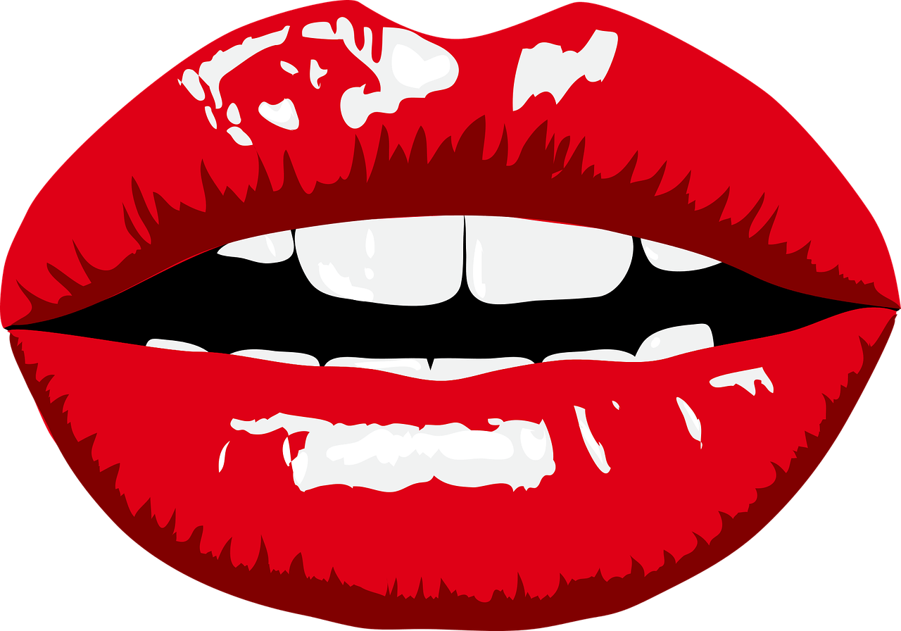 Clipart Red Lips - Printable Photo Props Lips (1071x750)