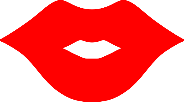 Red Lips Clip Art Png (600x333)
