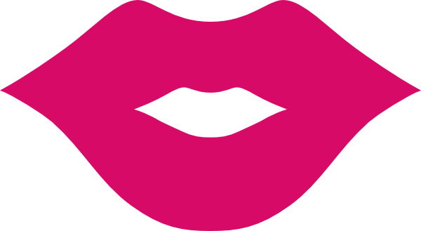 Clear Lips Pink Clip Art - Baby Lips Clipart (600x329)