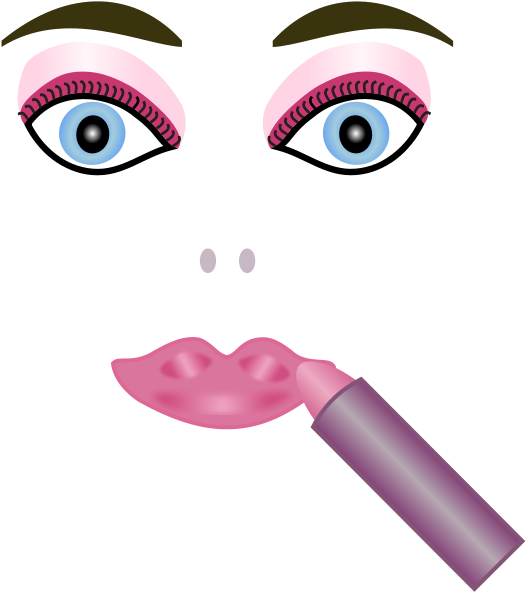 Free Makeup - Makeup Face Clipart Transparent (1697x2400)