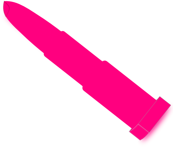 Download - Clip Art Pink Lipstick (600x503)