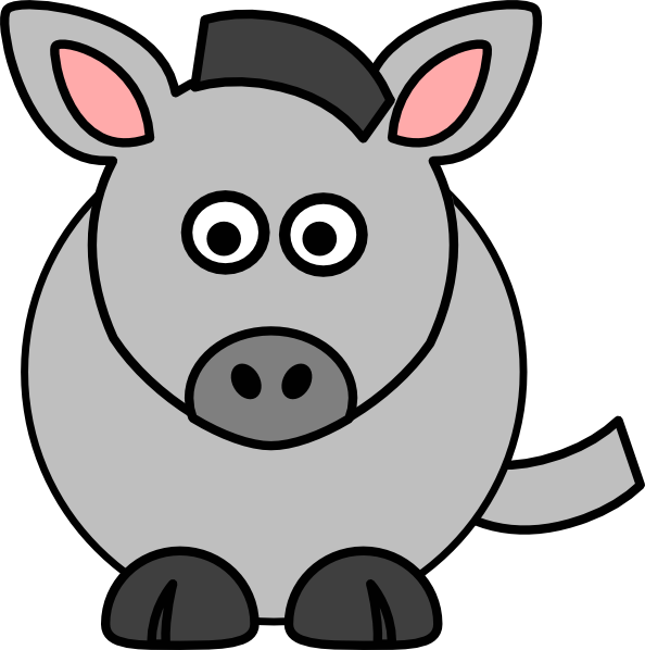 Ass Clipart - Cartoon Cow (594x598)