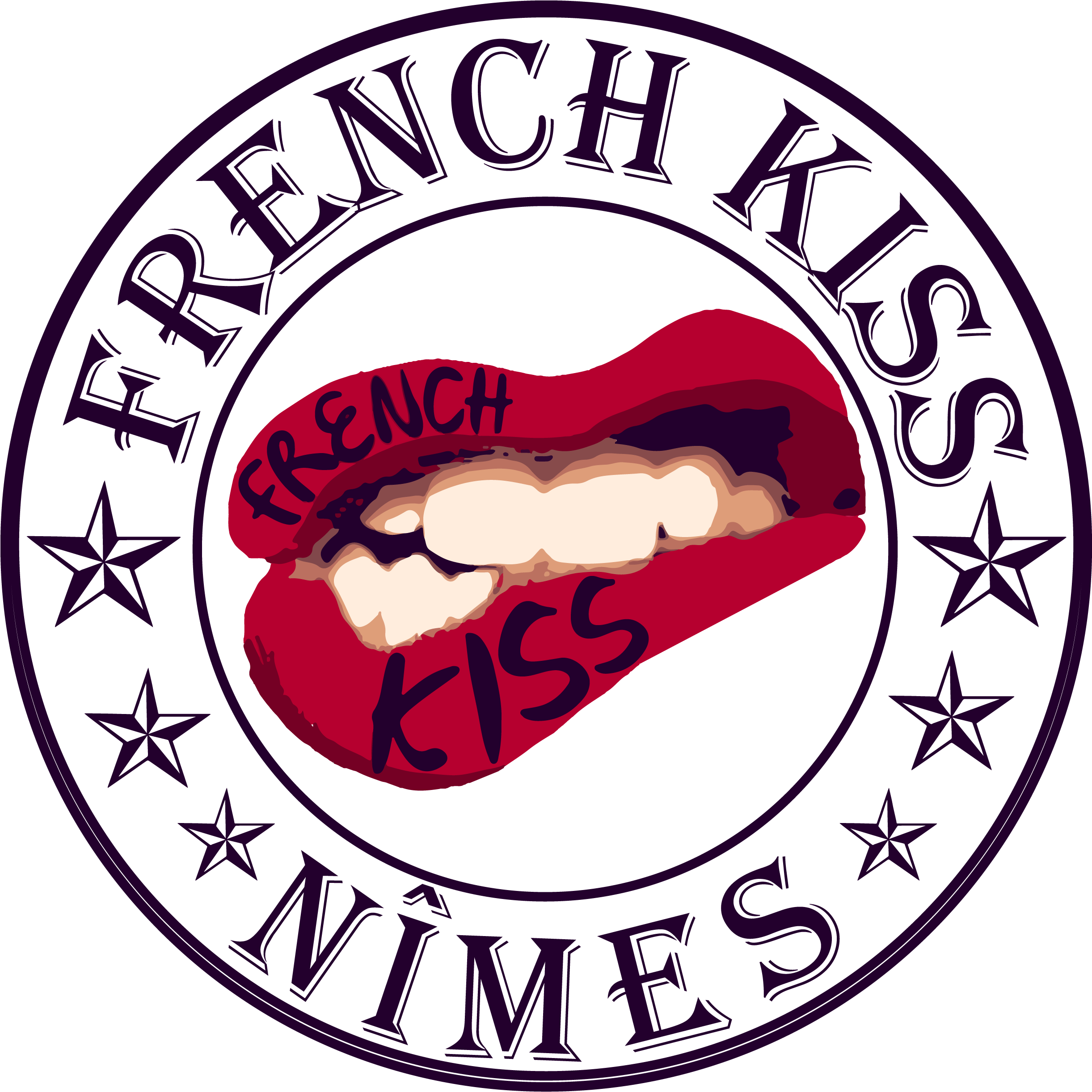 Créa Du Logo French Kiss Nîmes, Association Évènementiel - Label (2702x2741)