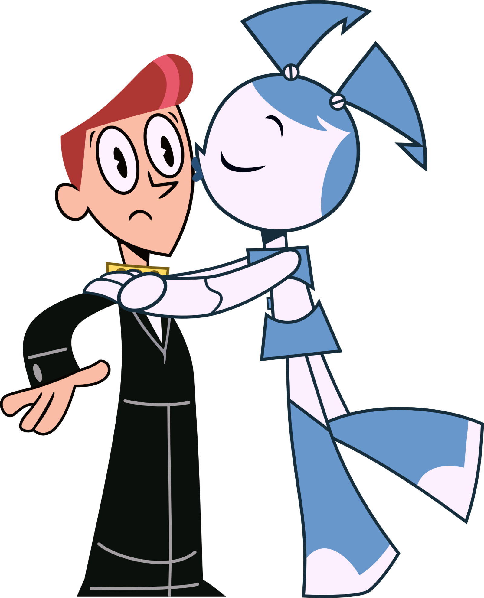 Parting Kiss By Frankrt - My Life As A Teenage Robot Kiss (1600x1978)