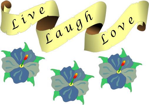 Bible Verse Live Love Laugh Tattoos Uweiqv Clipart - Live Laugh Love Tattoos (600x364)