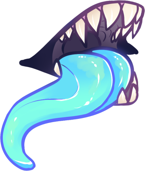 Mouth And Tongue Clipart Black And White - Mouth Art (500x588)