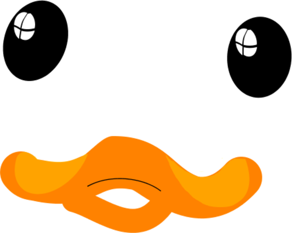 Duck Face Clip Art - Duck Face Clipart (600x478)