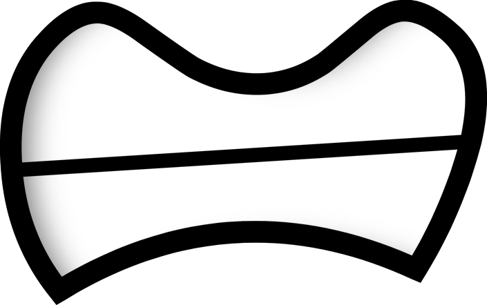 Teeth Clipart Angry - Marshmallow Body Inanimate Insanity (705x442)