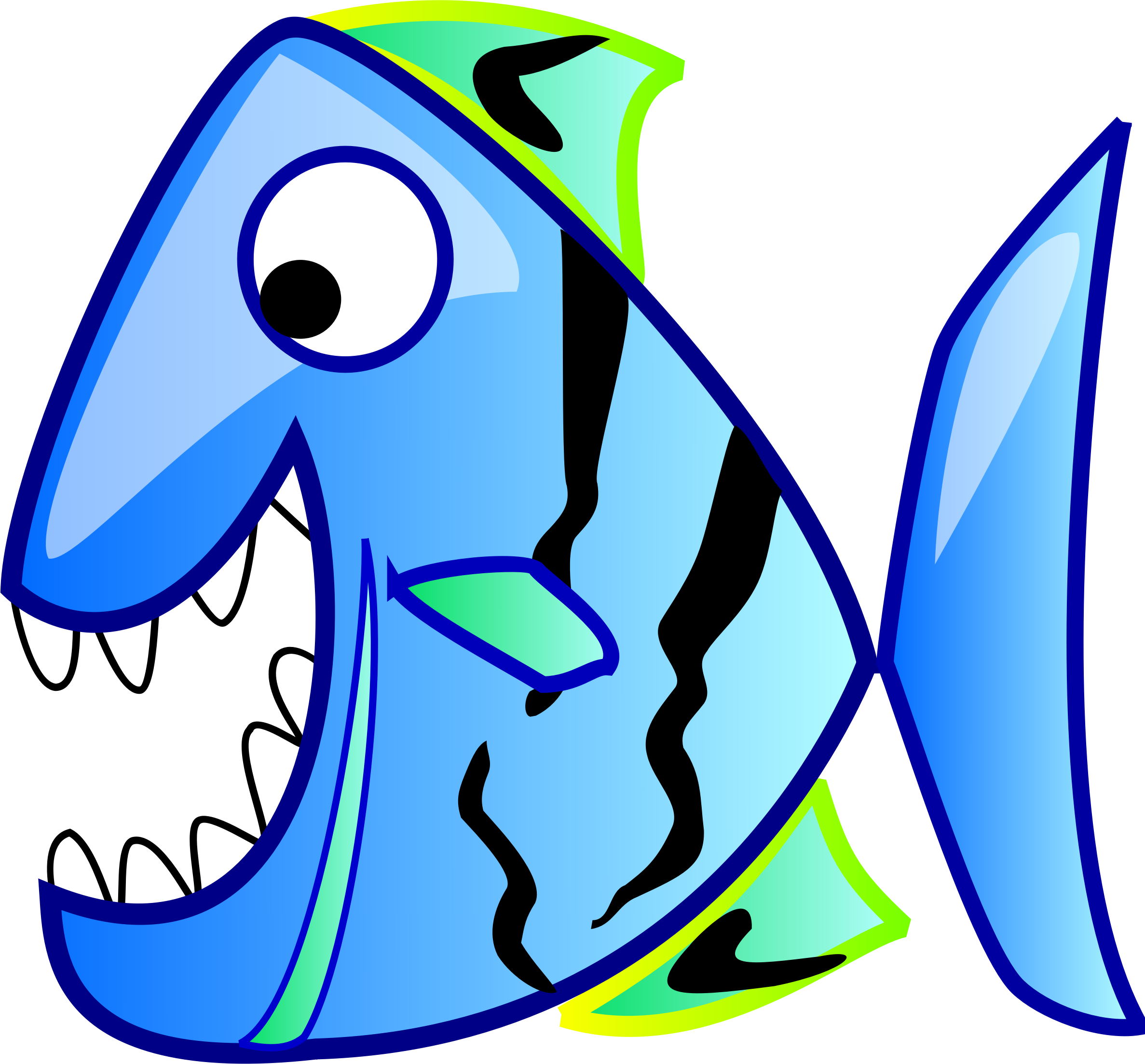 Big Image - Big Fish Clip Art (2374x2207)