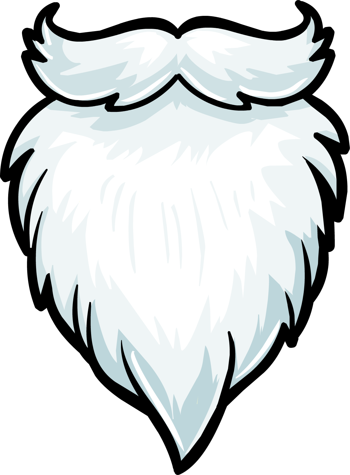 Santa Beard Clipart - Beard Clipart (1195x1618)