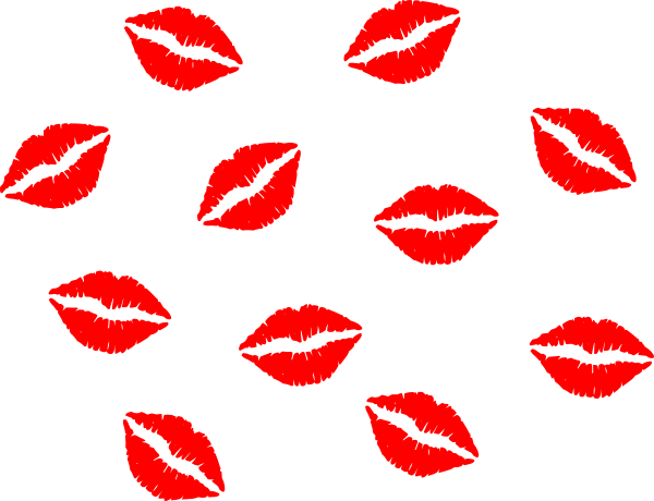 Cartoon Kissy Lips - Wall Sticker Kiss Me (600x460)