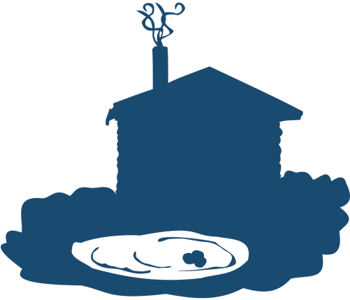 Log Cabin Silhouette Vector Image Public Domain Vectors - 池 シルエット (500x500)