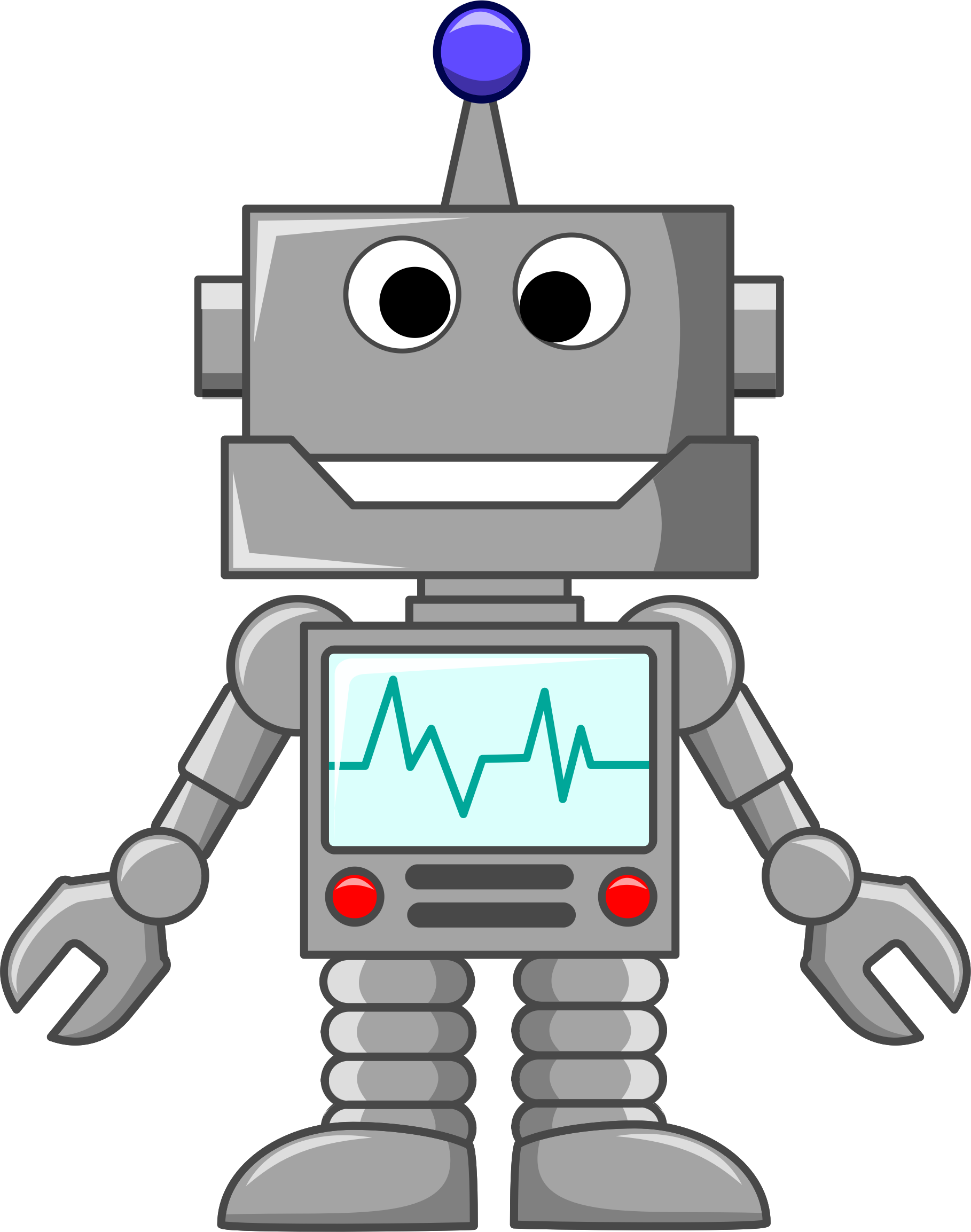 Clipart - Robot Clipart (1818x2307)