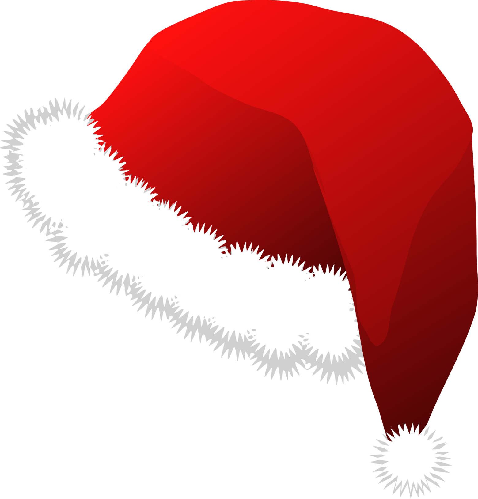 Clipart Bonnet De Noel - Santa Claus Hat Clipart (1560x1629)