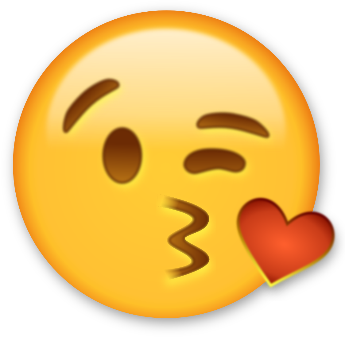 Kiss Clipart Smile - Emoji Clipart Free (1137x1099)