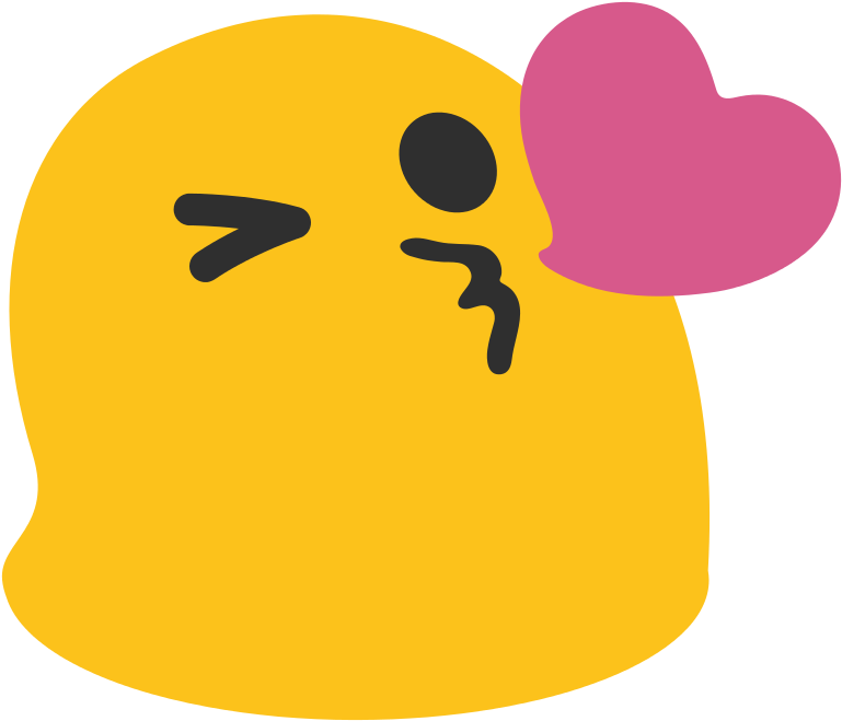 Free Icons Png - Kiss Emoji Android (2000x2000)