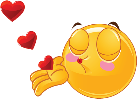 Kiss Smiley Png Image - Love Smiley (450x350)