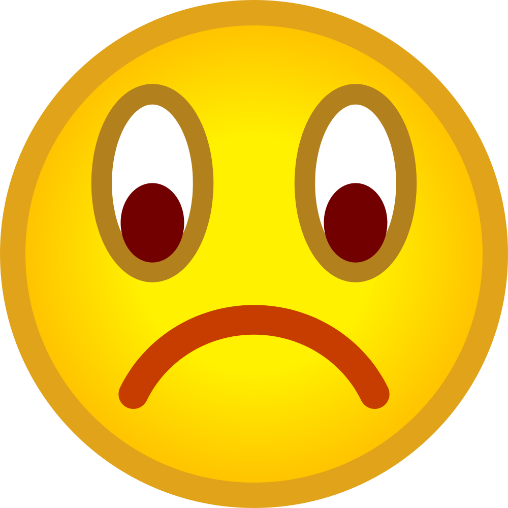 Sad Face Clip Art - Clip Art Of Sad Face (1000x1000)