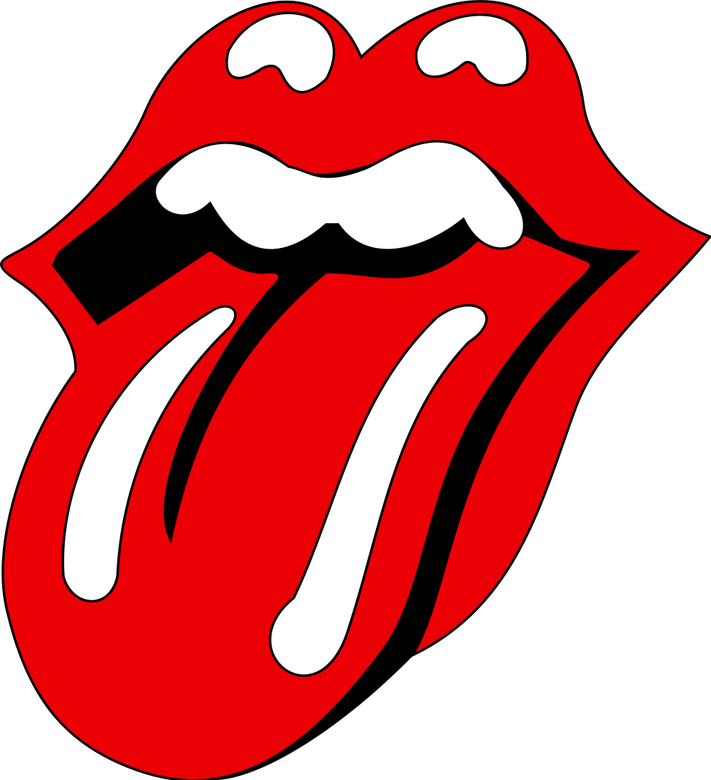 Tongue Clipart Transparent - Rolling Stones Logo.
