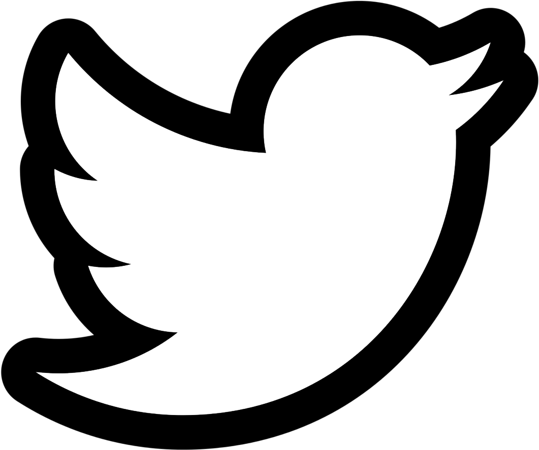Contact@calmlipbalm - Com - Twitter Png Black And White (1200x1200)