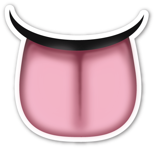 Tongue Clipart Transparent - Emoji Whatsapp Lengua (528x503)