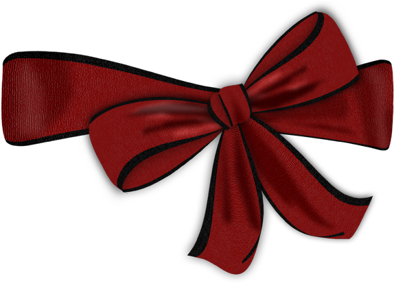Purple Ribbon Bow Clipart Free - Dark Red Bow Clipart (600x412)