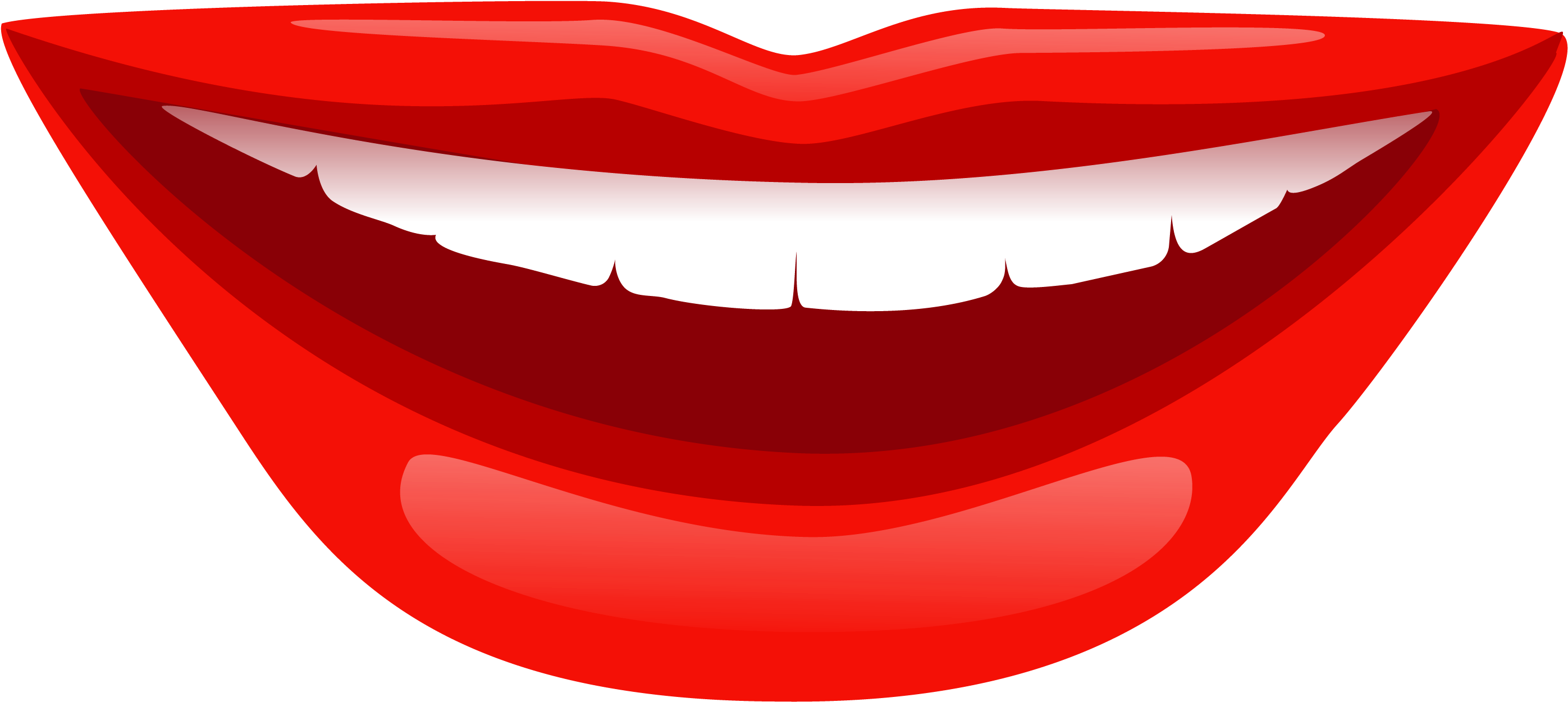 Smiling Lips - Lips Smile Png (3000x1878)