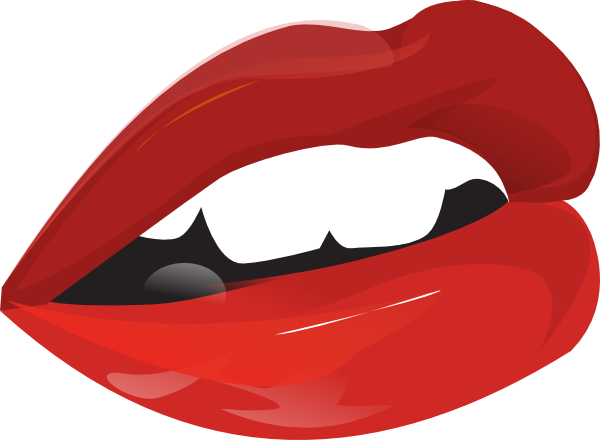 Janaira Lips Clip Art - Cartoon Mouth With Teeth (600x440)