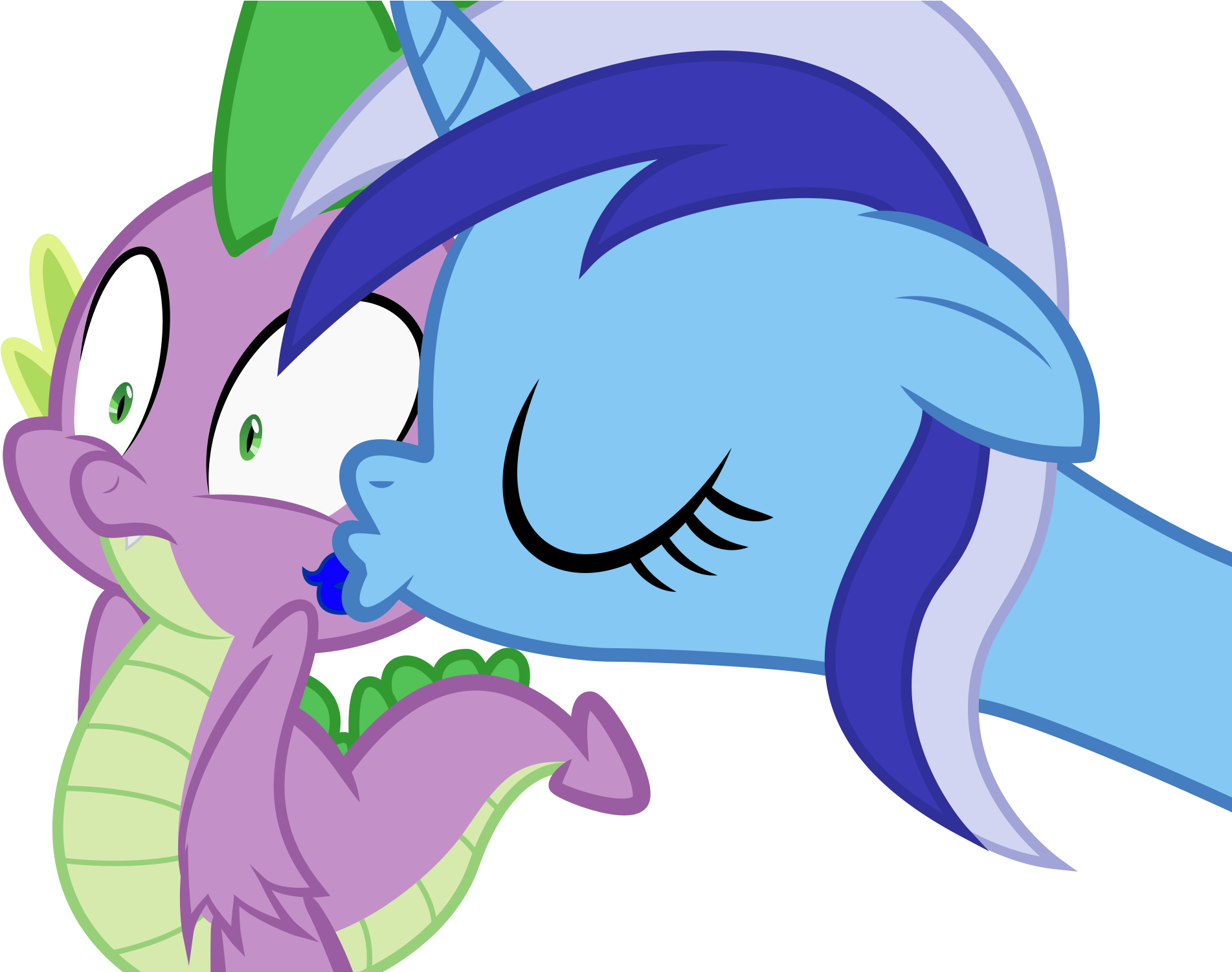 Spellboundcanvas, Female, Kissing, Kiss Mark, Male, - Cartoon (1918x1500)