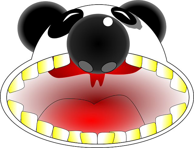 Wide Open Panda Mouth Clip Art - Wide Clipart (640x487)