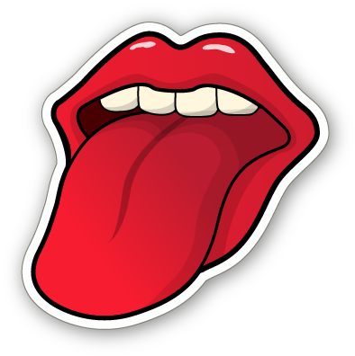 Closed Lips Vector - Parts Of The Body Tongue (403x403)