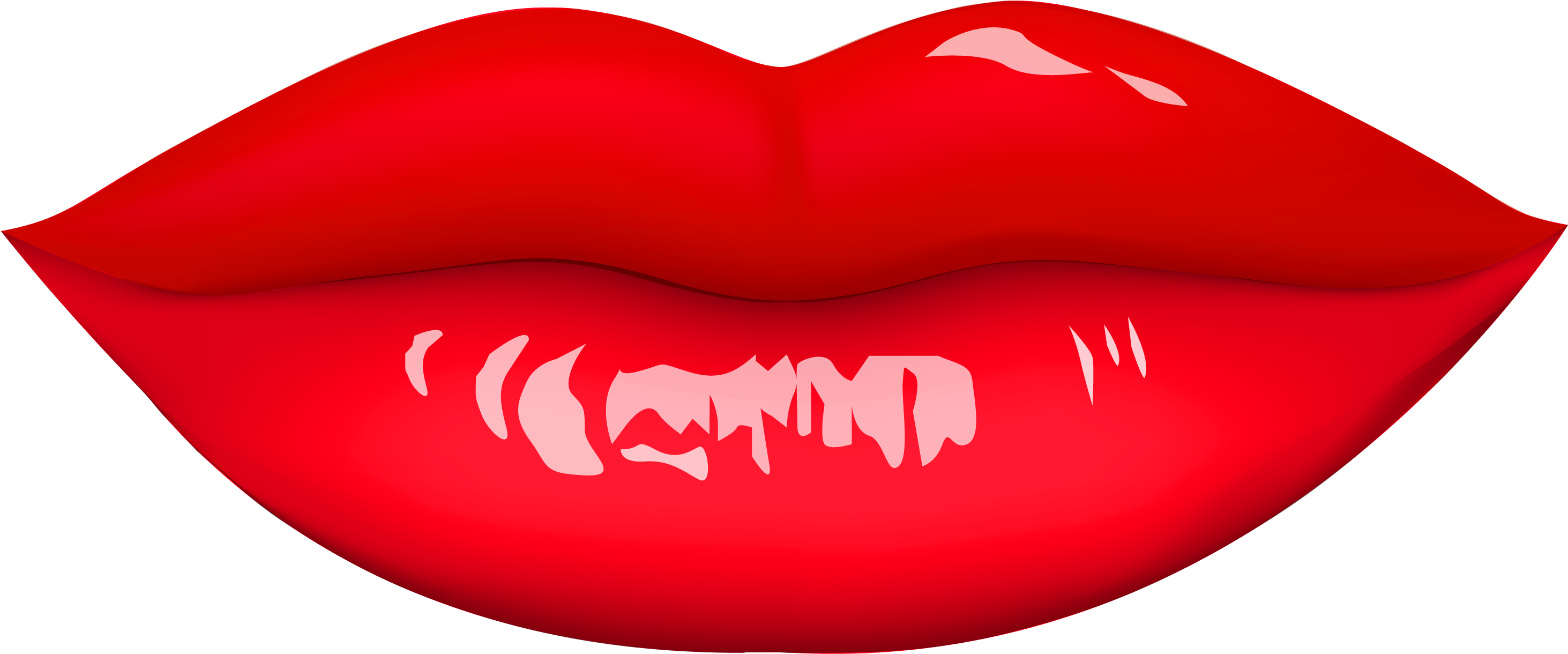 Red Lip Png Pluspng Pluspng - Lips Png Transparent (3000x1878)