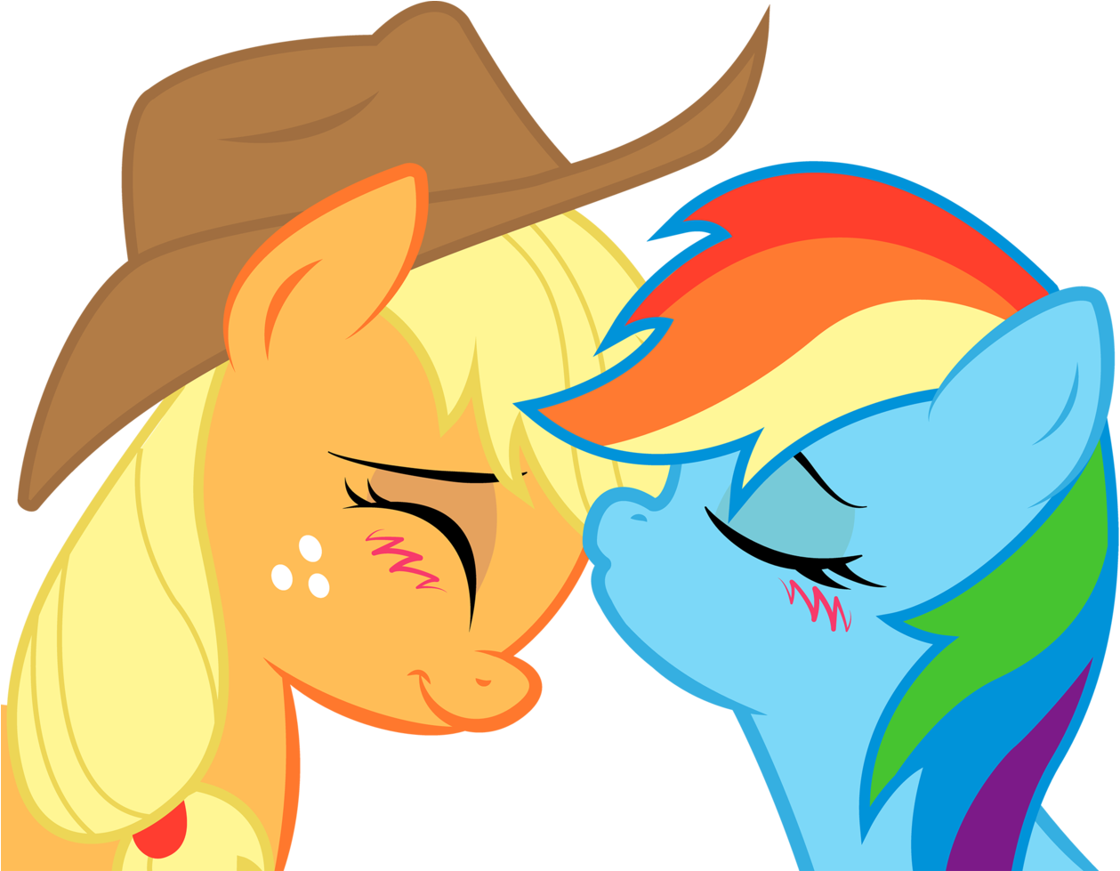 Applejack And Rainbow Dash - My Little Pony Ships (1280x978)