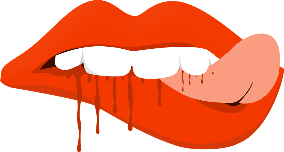 Lips Art Painting Design Teeth Graffiti - Art (960x515)