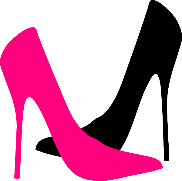 Cartoon High Heels Clip Art - Heels Clipart (600x595)