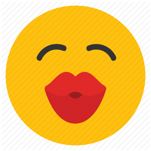 Kiss Smiley Png Transparent Image - Kiss Smiley Whatsapp (512x512)