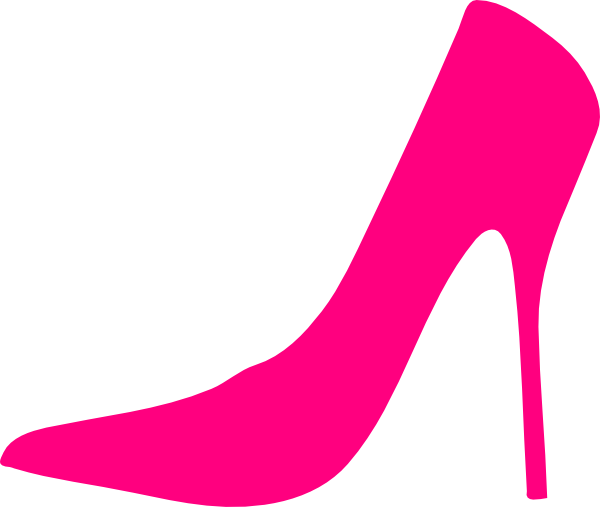 Cool Ideas High Heel Shoe Clipart Pink Shoes Clip Art - Pink High Heel Clipart (600x507)