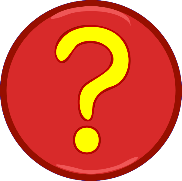 Yellow Question Mark Inside Red Circle Clip Art - Question Mark Clip Art (600x598)