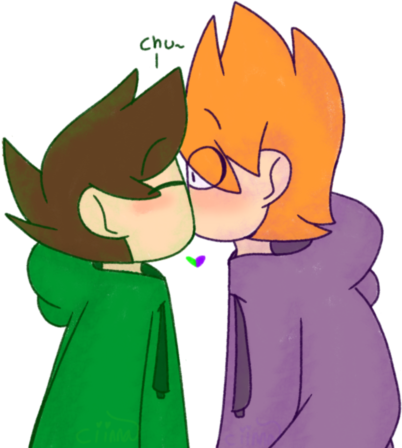 30 Day Otp Challenge Day 5 Kissing By Ciinnamon Stars - 30 Day Eddsworld Challenge (879x909)