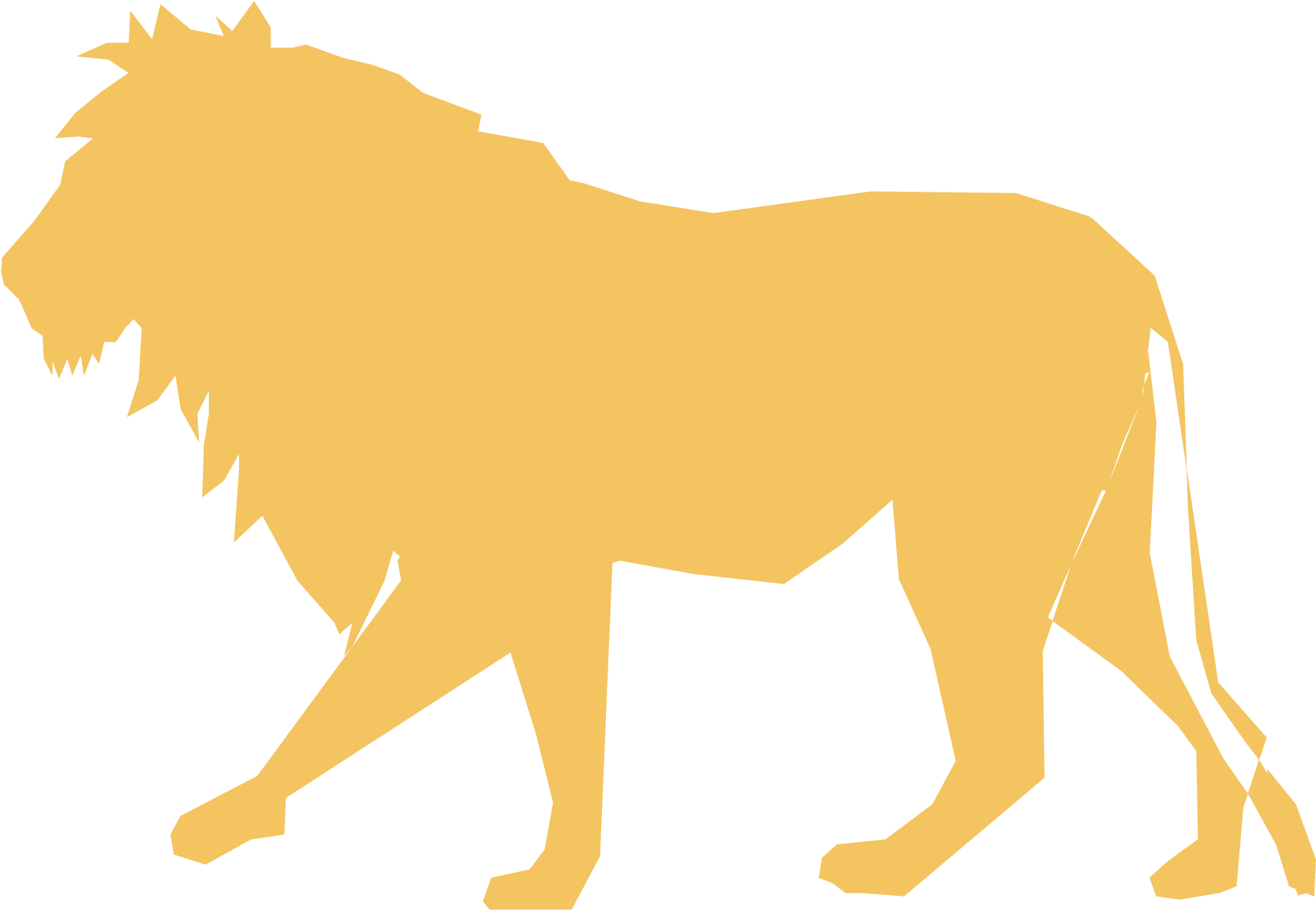 Lion Silhouette Clip Art - Lion Silhouette (1875x1875)