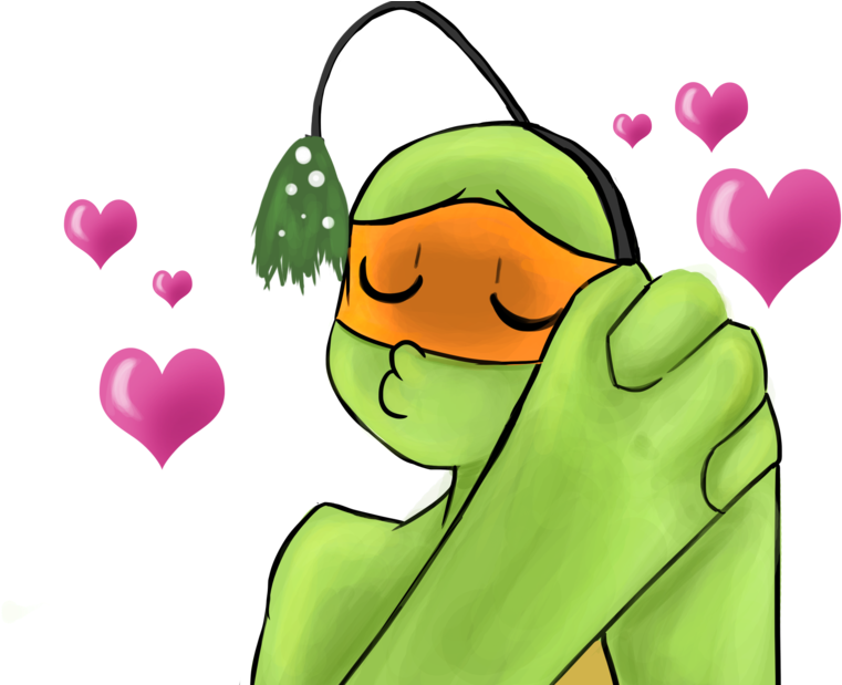 Tmnt-tis The Season To Be Kissing By Flashyfashionfraud - Tmnt Kisses (800x618)