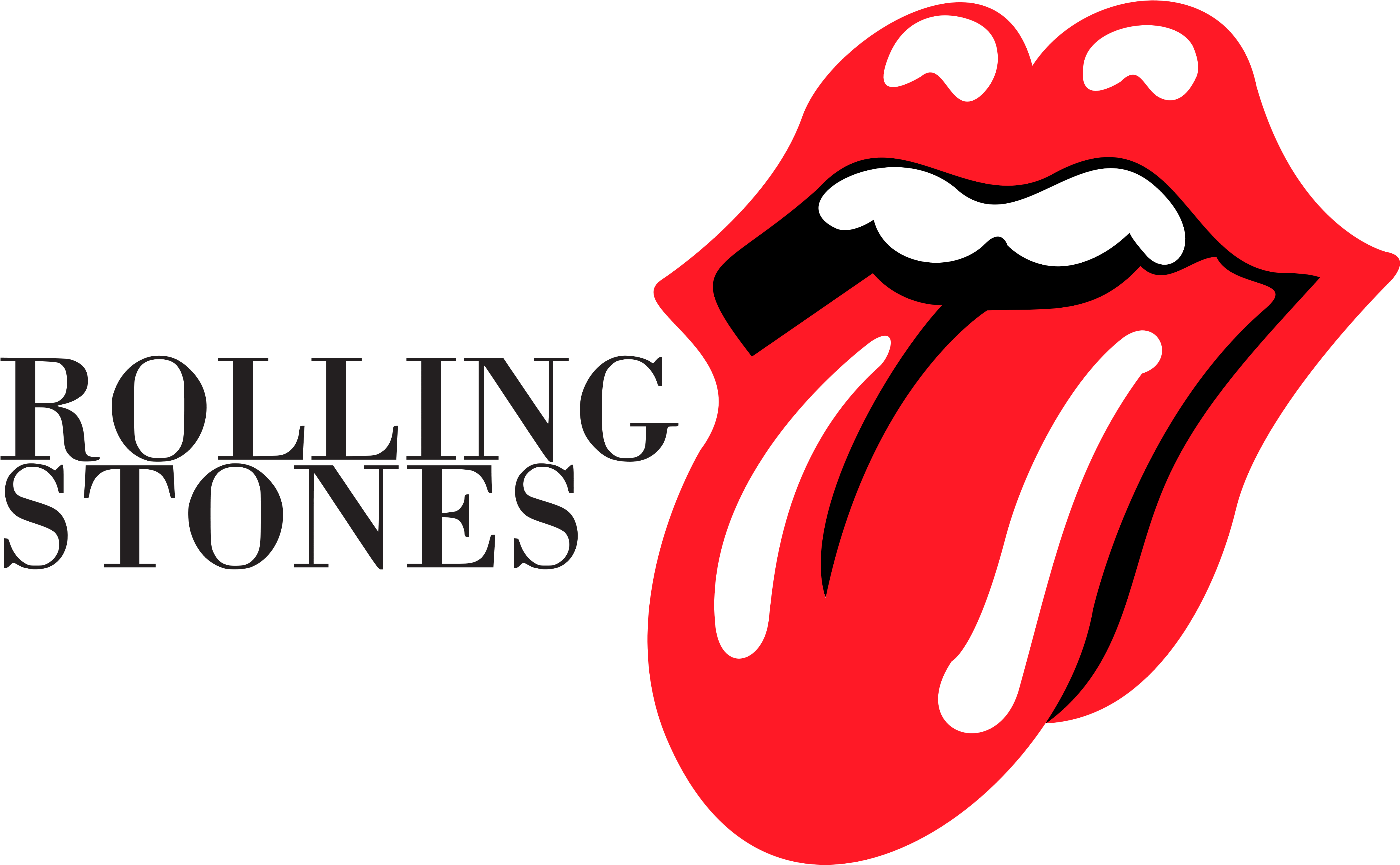 Classic Rock Logos - Rolling Stones Logo Png (5000x3087)