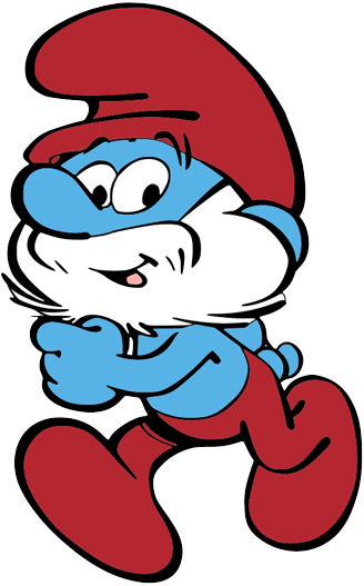 The Following Images Were Colored And Clipped By Cartoon - Smurfs Clipart (328x527)