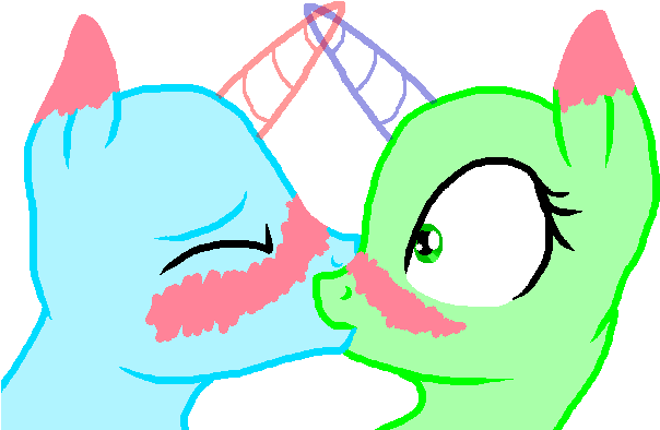Pony Kiss Base W By Spectrumspoof2 - My Little Pony Kiss Base (640x400)