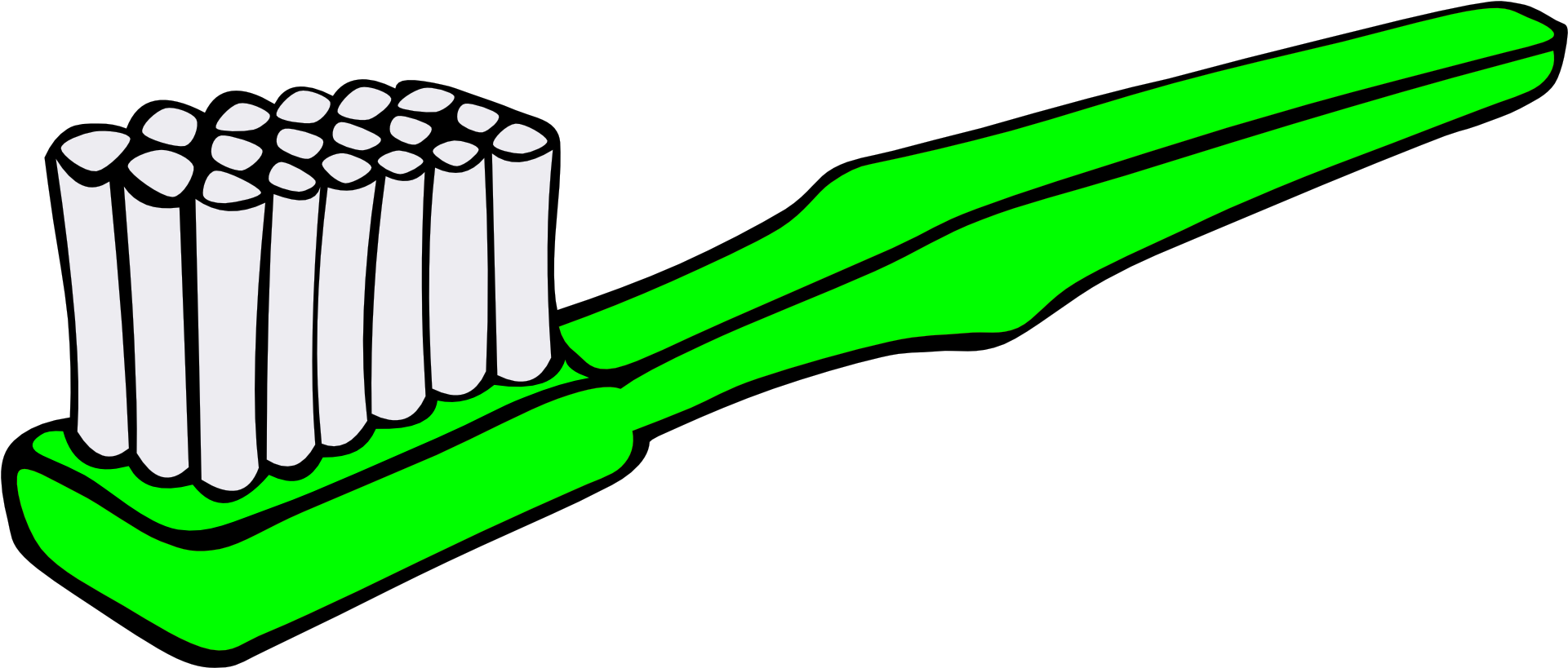 Toothbrush Toothpaste Dentistry Clip Art - Coloring Picture Of Toothbrush (1920x960)