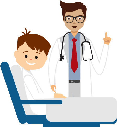 Night Guards - Teeth Doctor Cartoon Png (462x514)